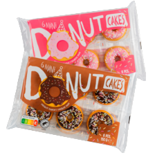 Donutcakejes framboos of choco